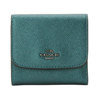 コーチ COACH 三つ折り 財布 F21069 メタリックダークティール COACH 三つ折財布 / F21069 / メタリックダークティールを税込・送料込