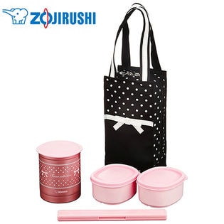 象印マホービン(ZOJIRUSHI)/保温弁当箱 お・べ・ん・と ミズタマピンク/SZ-LA02-BZ