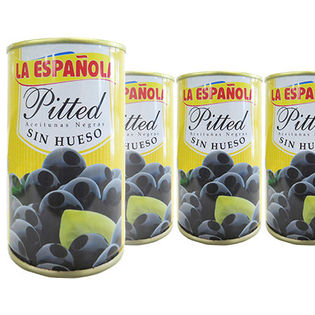 【24個】ラ・エスパニョーラ ブラックオリーブス 缶入り