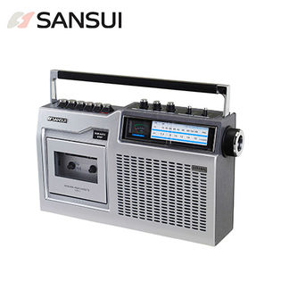 DOSHISHA(ドウシシャ)/SANSUI ワイドFM対応 ラジオカセットレコーダー/SCR-3