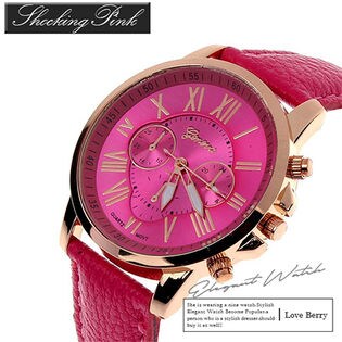 太ベルト11カラー腕時計 / MC0013103 / ショッキングピンク / F