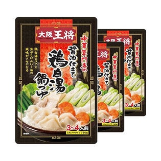 【32袋】大阪王将 醤油仕立ての鶏白湯鍋つゆ