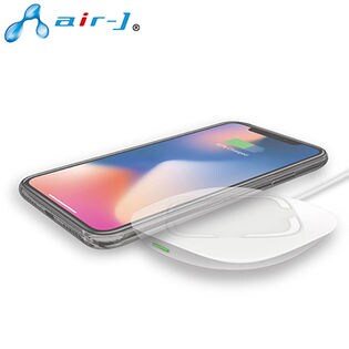 air-J(エアージェイ)/Qiワイヤレス充電パッド (※iPhoneX/8/8Plus対応) ホワイト/AWJ-PD1 WH