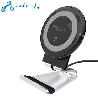 air-J(エアージェイ)/QI対応 3WAYワイヤレス充電スタンド(ブラック)/AWJ-PD4 BK