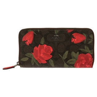 COACH】長財布 / CO-F26290-QBLMA-1 / ブラウン/レッドマルチを税込 