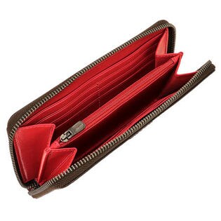 COACH 長財布モノグラム赤