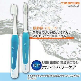 USB充電式音波歯ブラシ ホワイトパワーケア