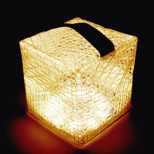 ランドポート ソーラー式エコライト ソーラーパフ warm light PUFF-15WL