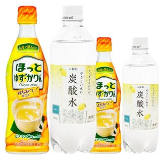 「ほっとゆず・かりん」(希釈用)470ml /  完全国産炭酸水レモン500ml