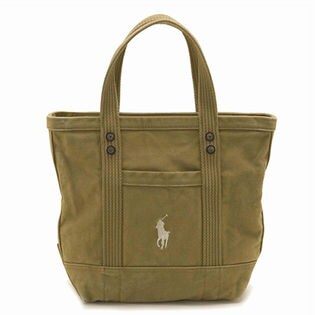 【Ralph Lauren】【18春夏新作】SMALL PP TOTE / 428684120-002 / KHAKI / FREE