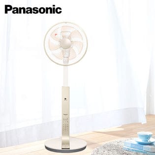 パナソニック(Panasonic)/リビング扇風機 ナノイー・温度センサー搭載(DCモーター/切・入タイマー付) シルキーゴールド/F-CR339-N