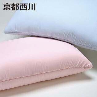 京都西川/ふんわり低反発シートまくら (約35×50cm)/ブルー