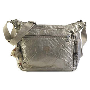 【Kipling】GABBIEショルダーバッグ / K22621 / METALLIC PEWTER / FREE
