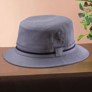 ＜POLO CLUB＞メンズサファリハット グレー S（6816621）