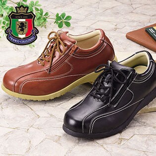 ＜フランコ・コレツィオーニ＞紳士軽量ウォーキングシューズ2色組［同サイズ］ 24.5cm（a1351201）