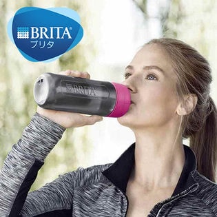 BRITA(ブリタ)/フィル&ゴー アクティブ (カートリッジ2個付) 浄水フィルター付きボトル(600ml)/ピンク ※正規品