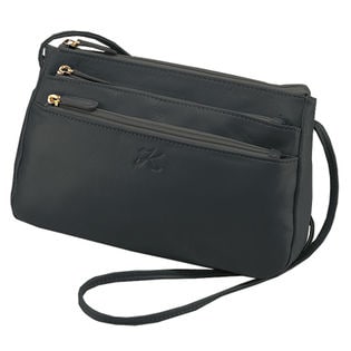 ［ブラック］＜ユリ・コジマ＞羊革使いポシェット（6399810）