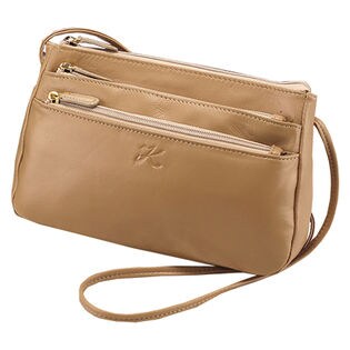 ［ベージュ］＜ユリ・コジマ＞羊革使いポシェット（6399840）