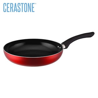 [26cm]セラストーン/718シリーズ/ IH対応/セラミックコーティングフライパン(メタリックレッド)