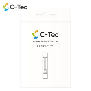 C-Tec (シーテック)/C-Tec DUO (充電式) 交換用アトマイザー（ホワイト）/CTEC-RPAT-SLV