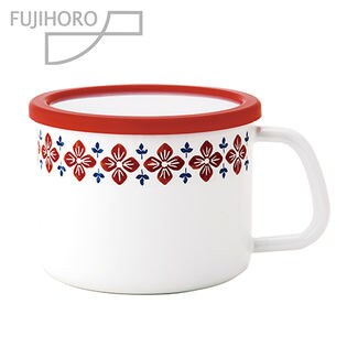 富士ホーロー(FUJIHORO)/[14cm/1.6L]クッカストックポット(レッド)