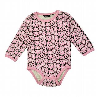 [サイズ80]marimekko(マリメッコ)/ウニッコ柄長袖ロンパース 生後9ヶ月～12ヶ月位/046401 635