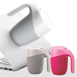 ホワイト&ピンク[400ml×2]倒れにくいマジックロックマグ サーモ/GR-D033 WH/GR-D033 PK