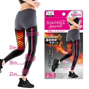 スリムウォークBeau-Acty燃焼シェイプレギンスSMサイズ
