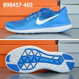 [24.5cm][NIKE(ナイキ)]FLEX 2017 RN スニーカー[ブルー]/898457-403