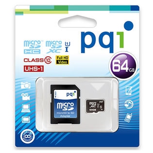 PQI/MicroSDXCカード (64G) Class10 UHS-I対応 (ニンテンドースイッチ動作確認済)/MS10U11-64 ※国内正規品