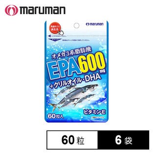 【6袋セット】 maruman EPA600mg+クリルオイル・DHA 60粒