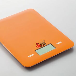 [オレンジ]ウルトラスリム＆ライトキッチンスケール ワイドフェイス 軽量/GR-9620 OR