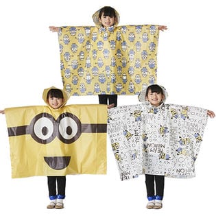 [計3個/ミニオン]ルンルンポンチョ/「スマイル」「ポーズ」「ハッピー」