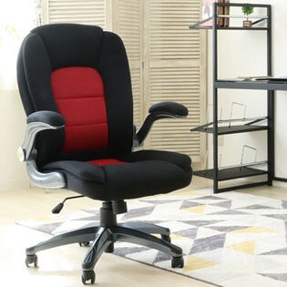 【ブラック/レッド】オフィスチェアー 【レヴェリー】