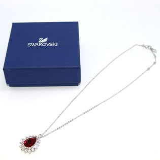 Swarovski/スワロフスキー ネックレス(シルバー/クリア・レッド Swarovski/スワロフスキー ネックレス(シルバー/クリア・レッド