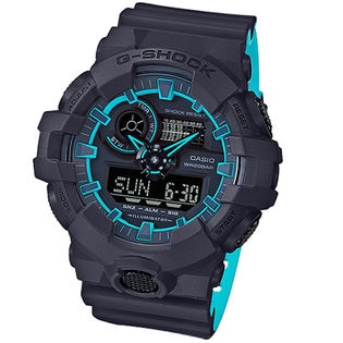 G-SHOCK アナデジネオンカラー / GA-700SE-1A2 / ブラックグレー×ネオンブルー