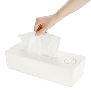 テッシュボックス ルテラ ボタン1つでウェットにできるティッシュカバー/76058