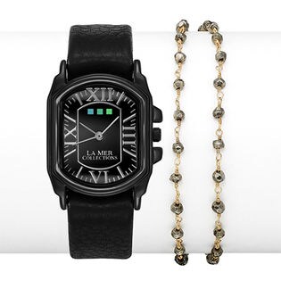 【LA MER COLLECTIONS】STONE腕時計 / LMR-LMJCM5050 / ブラック / レディース