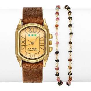 【LA MER COLLECTIONS】STONE腕時計 / LMR-LMJCM5051 / ゴールド / レディース
