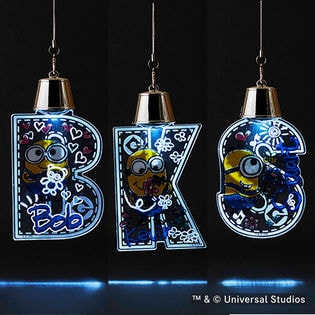 [計3点]ライトオーナメント「ボブ」「ケビン」「スチュアート」ストラップ付