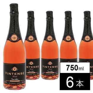 【6本】ノンアルコールスパークリングワイン ヴィンテンス ロゼ 750ml