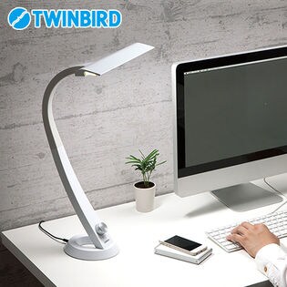 ツインバード(TWINBIRD)/LEDデスクライト Airled (ホワイト)/LE-H841W