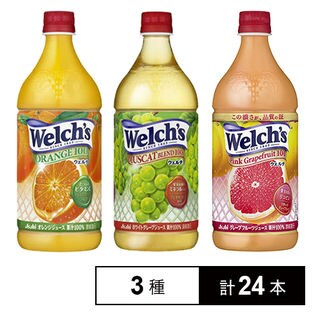 ウェルチ 100 PET800g 3種セット(オレンジ/マスカット/ピンクグレープフルーツ)