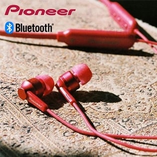 パイオニア(Pioneer)/ワイヤレスインナーイヤーヘッドホン (Bluetooth対応/カナル型) カーマインレッド/SE-C7BT(R)