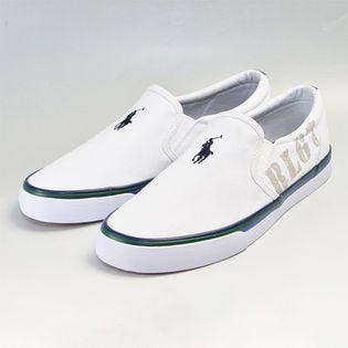 POLO RALPH LAUREN レディース ポニー スリッポン / RF101491 / ホワイト / 24.3cm