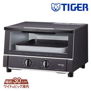 [マットブラック]TIGER(タイガー)/オーブントースター やきたて(黒遠赤ヒーター採用)/KAM-S130-KM