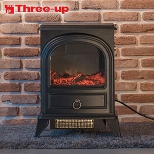 スリーアップ/ノスタルジア 暖炉型ヒーター (ブラック)/CHT-1540BK