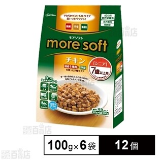 【12セット】アドメイト more soft チキン シニア 600g(100g×6袋)