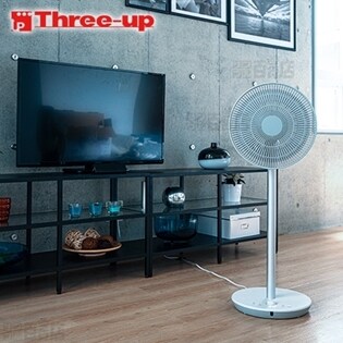 Three-up(スリーアップ)/2WAYスタイル DCリビングファン (ホワイト)/CF-T1908WH