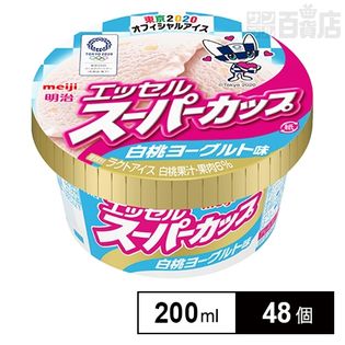 【48個】明治 エッセルスーパーカップ 白桃ヨーグルト味